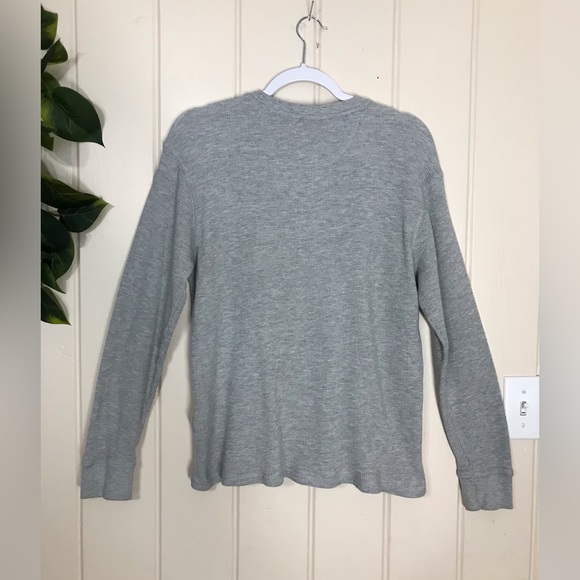 Members Mark Light Grey Soft Thermal Henley Style Top LS Shirt 
Unisex 
Medium - Picture 4 of 16